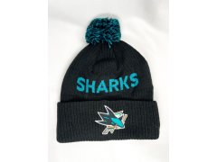 San Jose Sharks dětská zimní čepice Cufed Knit With Pom