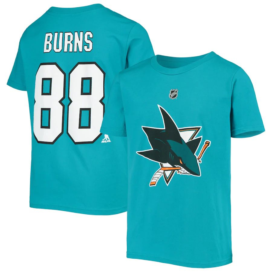 San Jose Sharks dětské tričko Brent Burns #88 Name Number - San Jose Sharks dětské oblečení