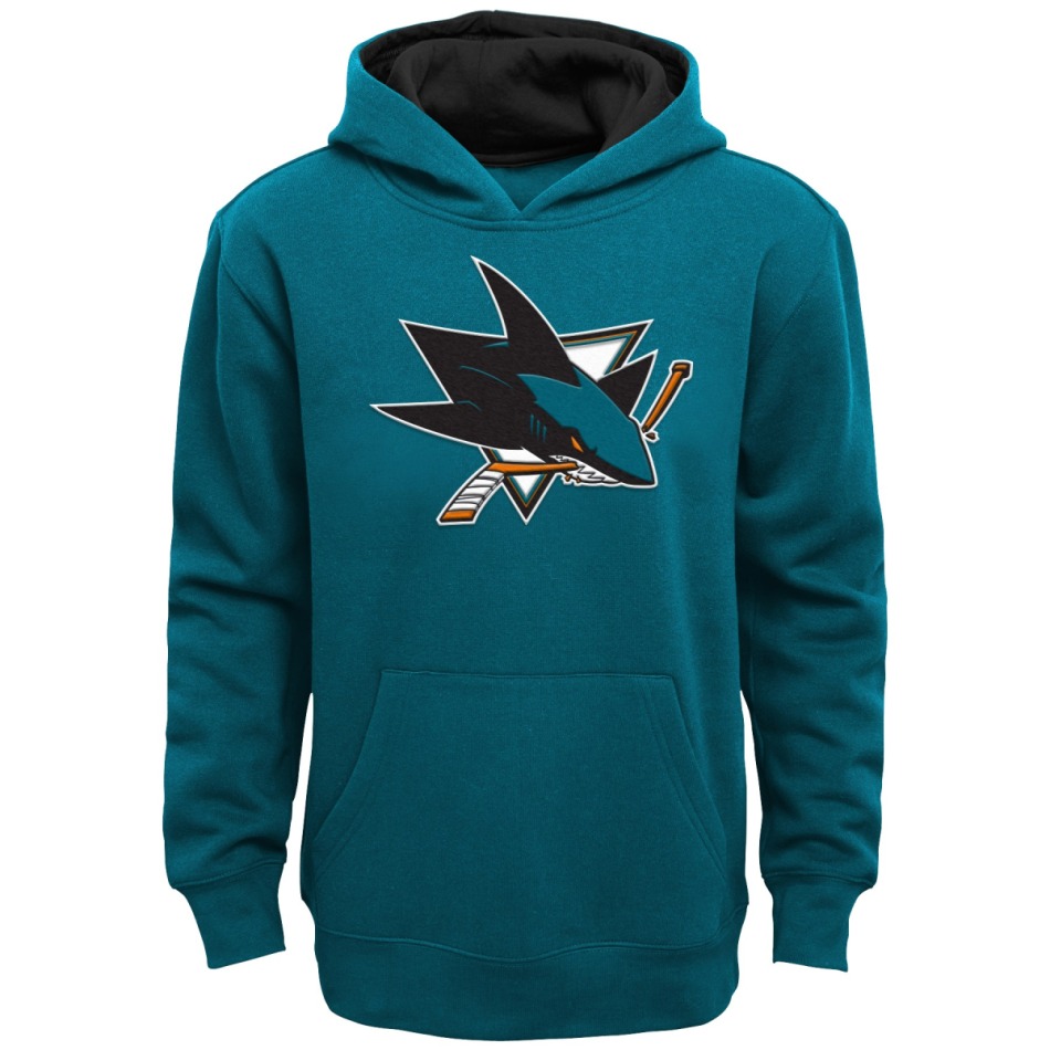 San Jose Sharks dětská mikina s&nbsp;kapucí Prime Po Flc Hood Home - San Jose Sharks dětské oblečení