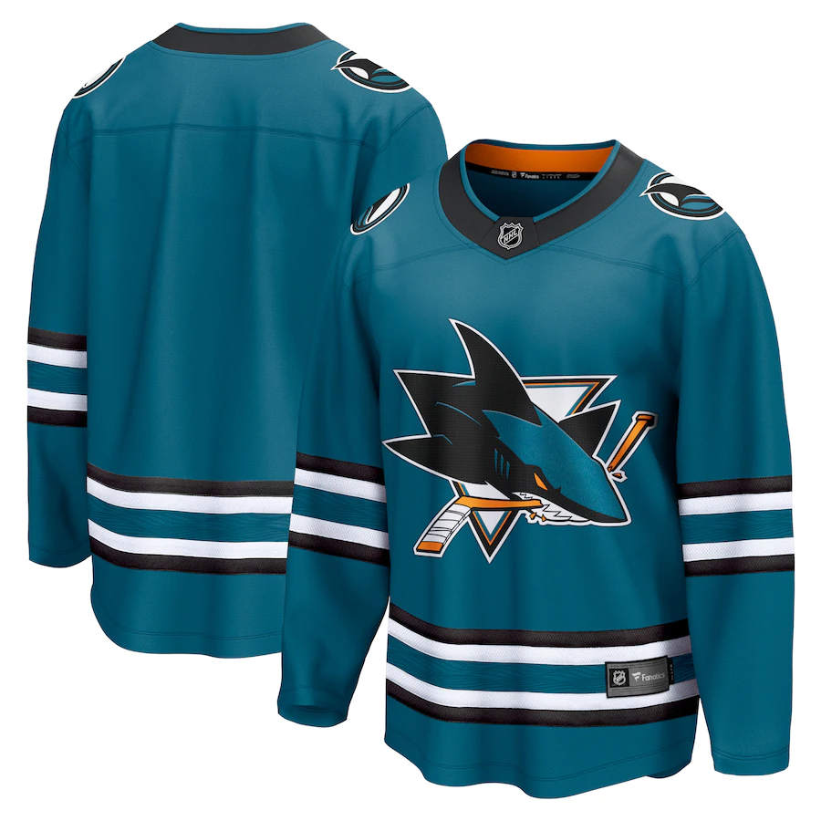 San Jose Sharks hokejový dres Breakaway Home Jersey Teal - San Jose Sharks dresy