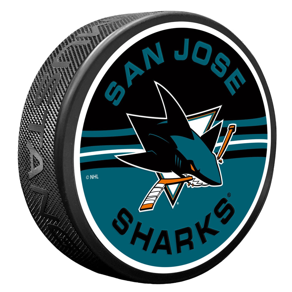 Puk San Jose Sharks Half & Half - San Jose Sharks hokejové vybavení