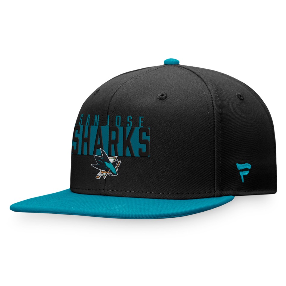 San Jose Sharks čepice flat kšiltovka Fundamental Color Blocked Snapback - San Jose Sharks kšiltovky, čepice, rukavice