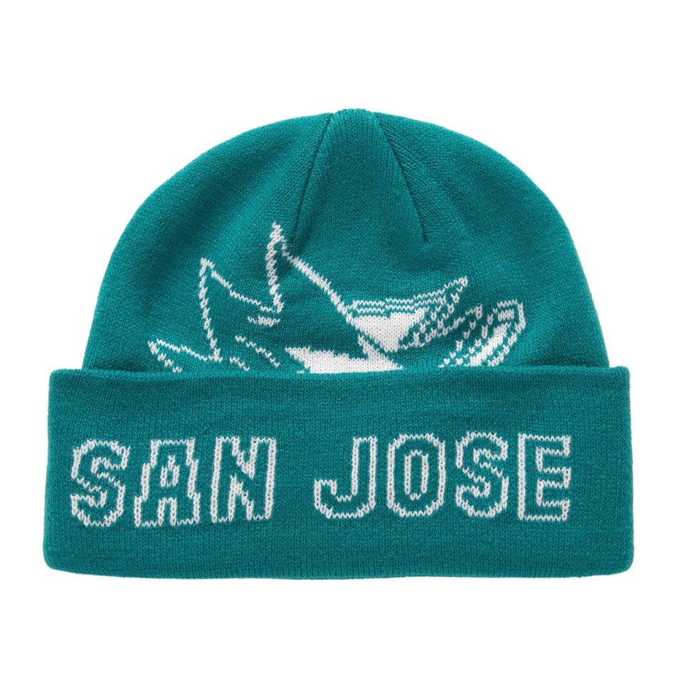 San Jose Sharks zimní čepice NHL K.O. Knit - San Jose Sharks kšiltovky, čepice, rukavice