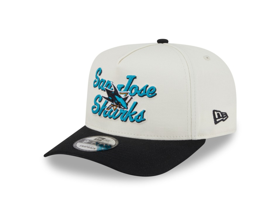 San Jose Sharks čepice baseballová kšiltovka New Era 950AF Chainstitch white - San Jose Sharks kšiltovky, čepice, rukavice