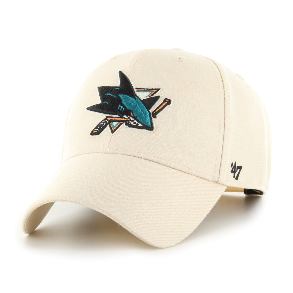 San Jose Sharks čepice baseballová kšiltovka 47 MVP SNAPBACK NHL white - San Jose Sharks kšiltovky, čepice, rukavice