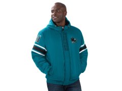 San Jose Sharks pánská bunda s&nbsp;kapucí Tight End Winter Jacket