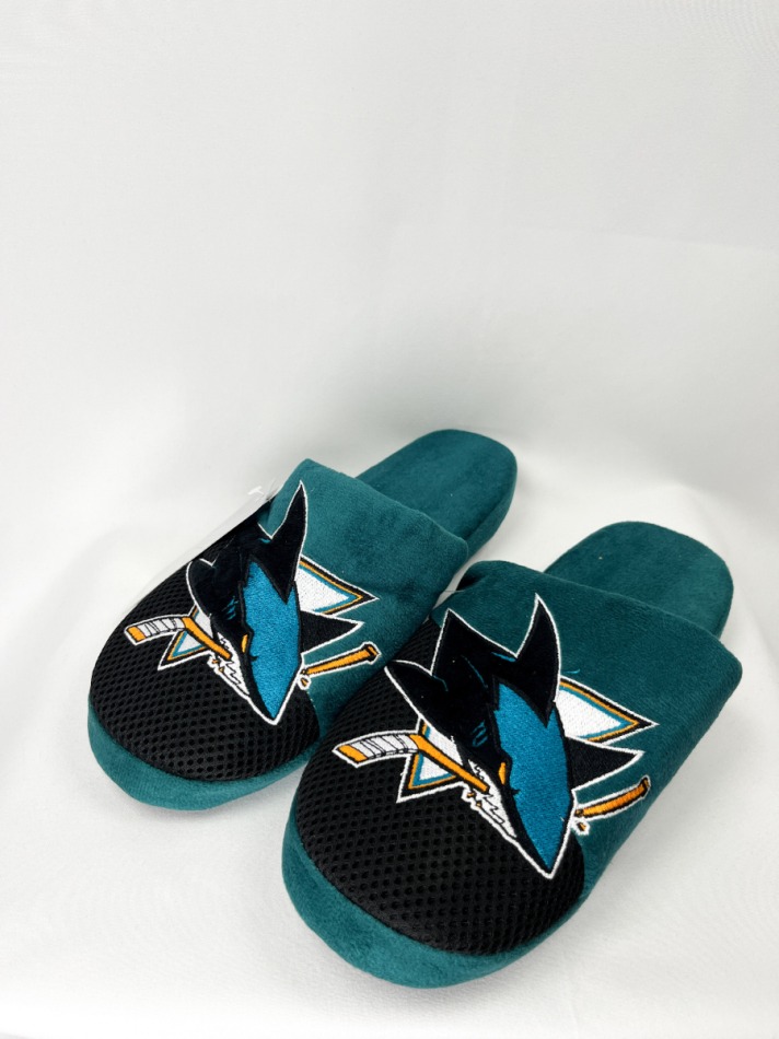 San Jose Sharks pánské pantofle Team Logo Staycation Slipper - San Jose Sharks ostatní modní doplňky