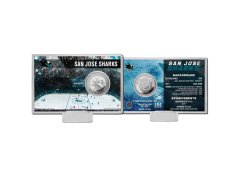 San Jose Sharks sběratelská mince History Silver Coin Card Limited Edition od 5000