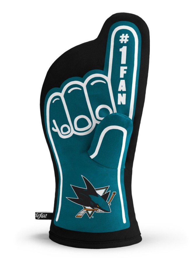 Fandící Ruka San Jose Sharks #1 Fan Oven Mitt - San Jose Sharks ostatní suvenýry