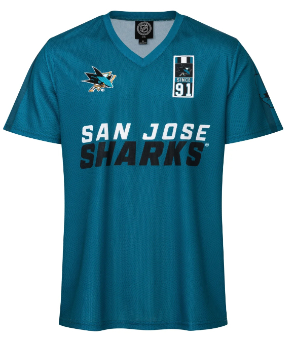 San Jose Sharks pánské tričko Soccer Style Jersey - San Jose Sharks trička, polo trička, košile