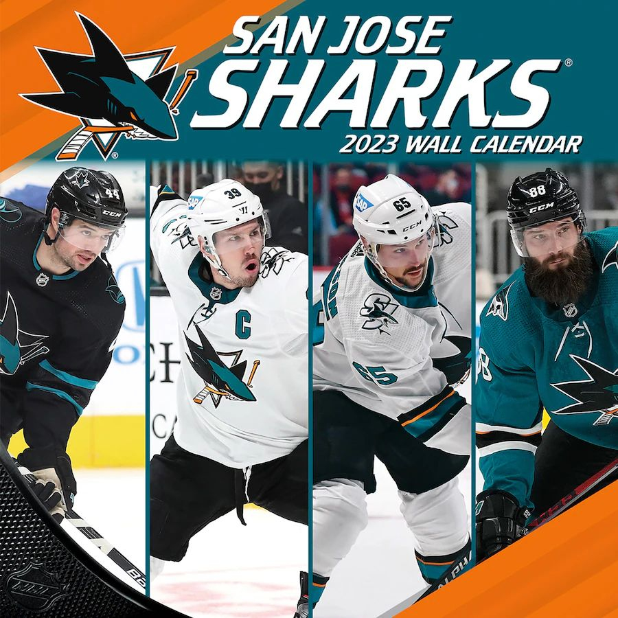 San Jose Sharks kalendář 2023 Wall - San Jose Sharks vlajky, plakáty