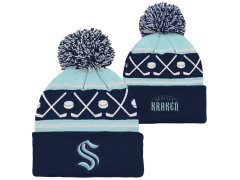 Seattle Kraken dětská zimní čepice NHL Face-Off Cuff Pom