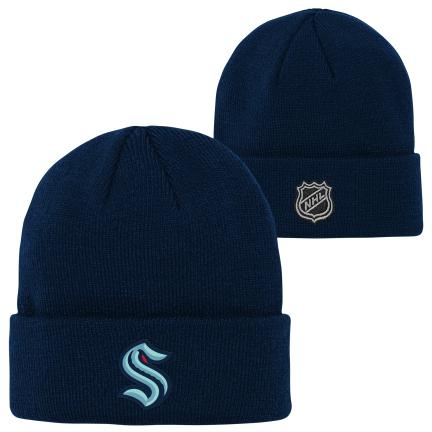 Seattle Kraken dětská zimní čepice Cuffed Knit