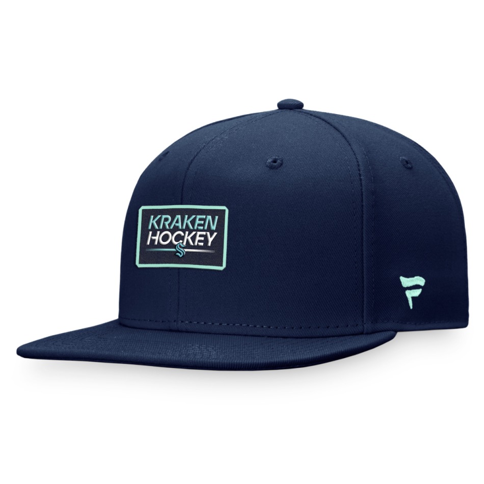 Seattle Kraken čepice flat kšiltovka Authentic Pro Prime Flat Brim Snapback navy - Seattle Kraken kšiltovky, čepice, rukavice