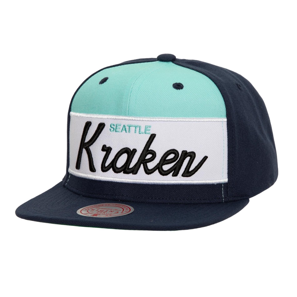 Seattle Kraken čepice flat kšiltovka Retro Sport Snapback Vintage - Seattle Kraken kšiltovky, čepice, rukavice