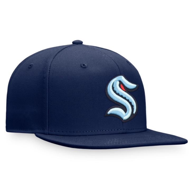Seattle Kraken čepice flat kšiltovka Primary Logo Snapback NHL navy