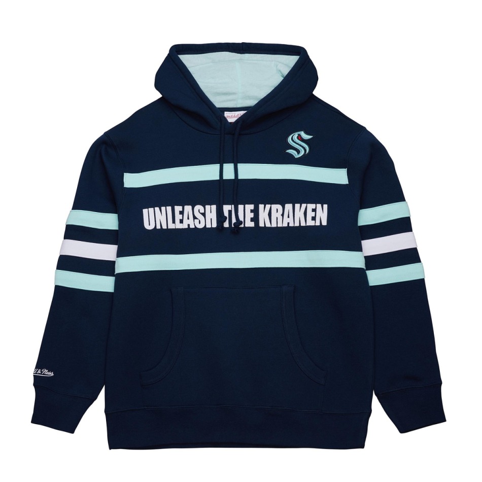 Seattle Kraken pánská mikina s&nbsp;kapucí Head Coach Hoodie Current Logo - Seattle Kraken mikiny, bundy, kalhoty