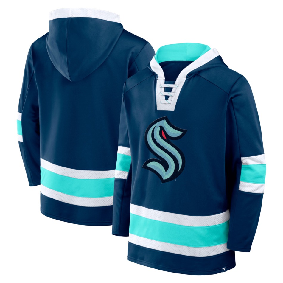 Seattle Kraken pánská mikina s&nbsp;kapucí Mens Laced Hockey - Seattle Kraken mikiny, bundy, kalhoty