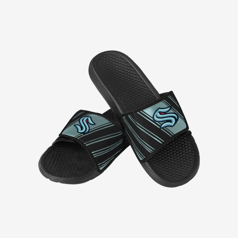 Seattle Kraken pánské pantofle Legacy Velcro Sport Slide Slipper - Seattle Kraken ostatní modní doplňky