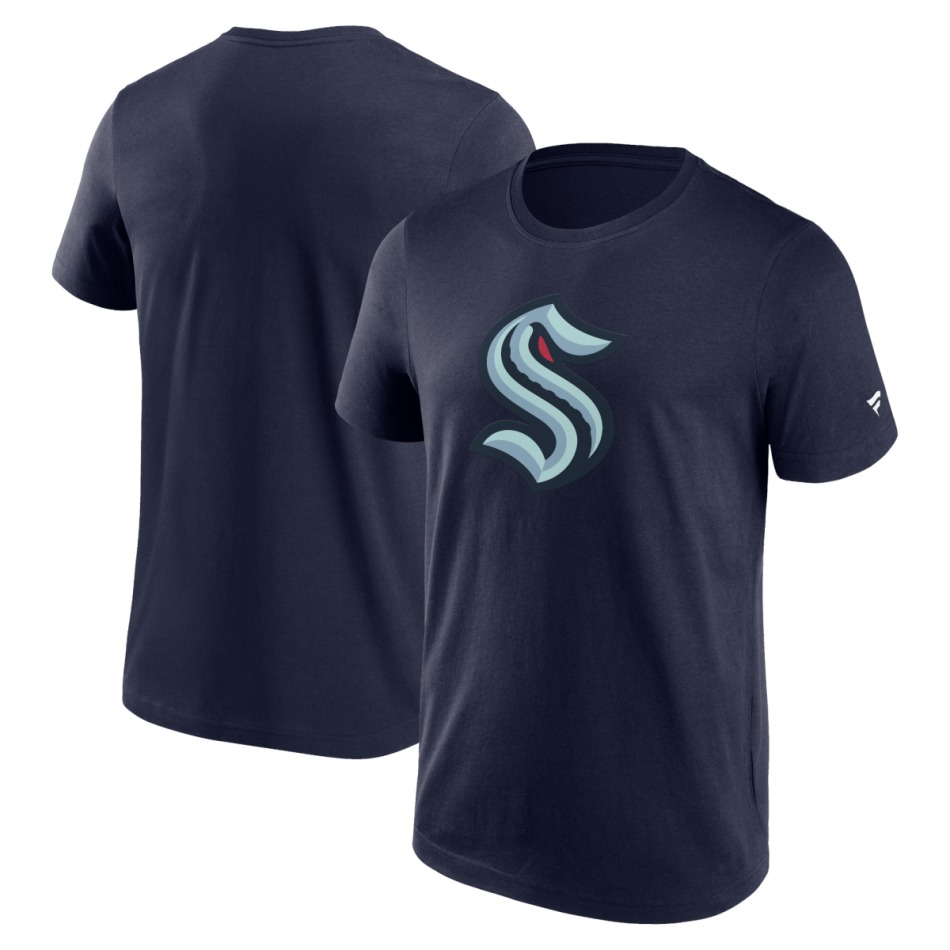 Seattle Kraken pánské tričko Primary Logo Graphic Maritime Blue - Seattle Kraken trička, polo trička, košile