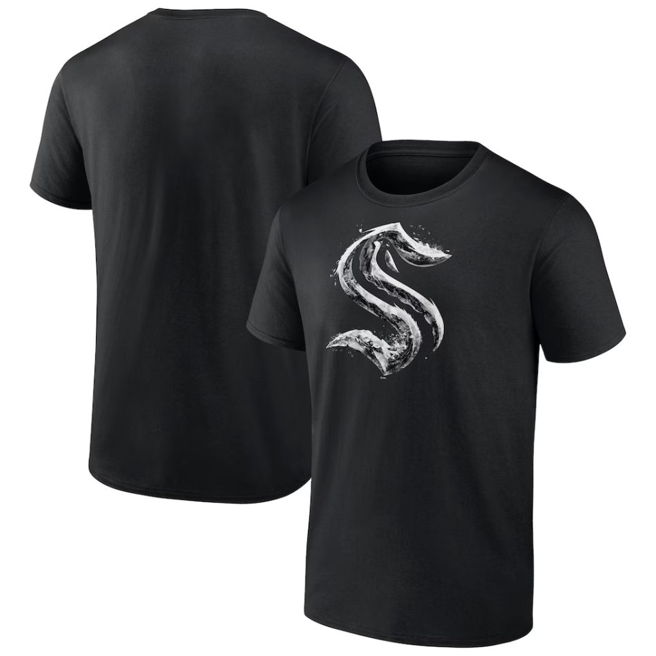 Seattle Kraken pánské tričko Iced Out black - Seattle Kraken trička, polo trička, košile