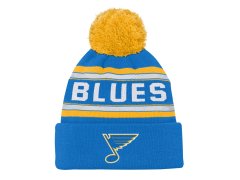 St. Louis Blues dětská zimní čepice 3Rd Jersey Jacquard Cuff Pom