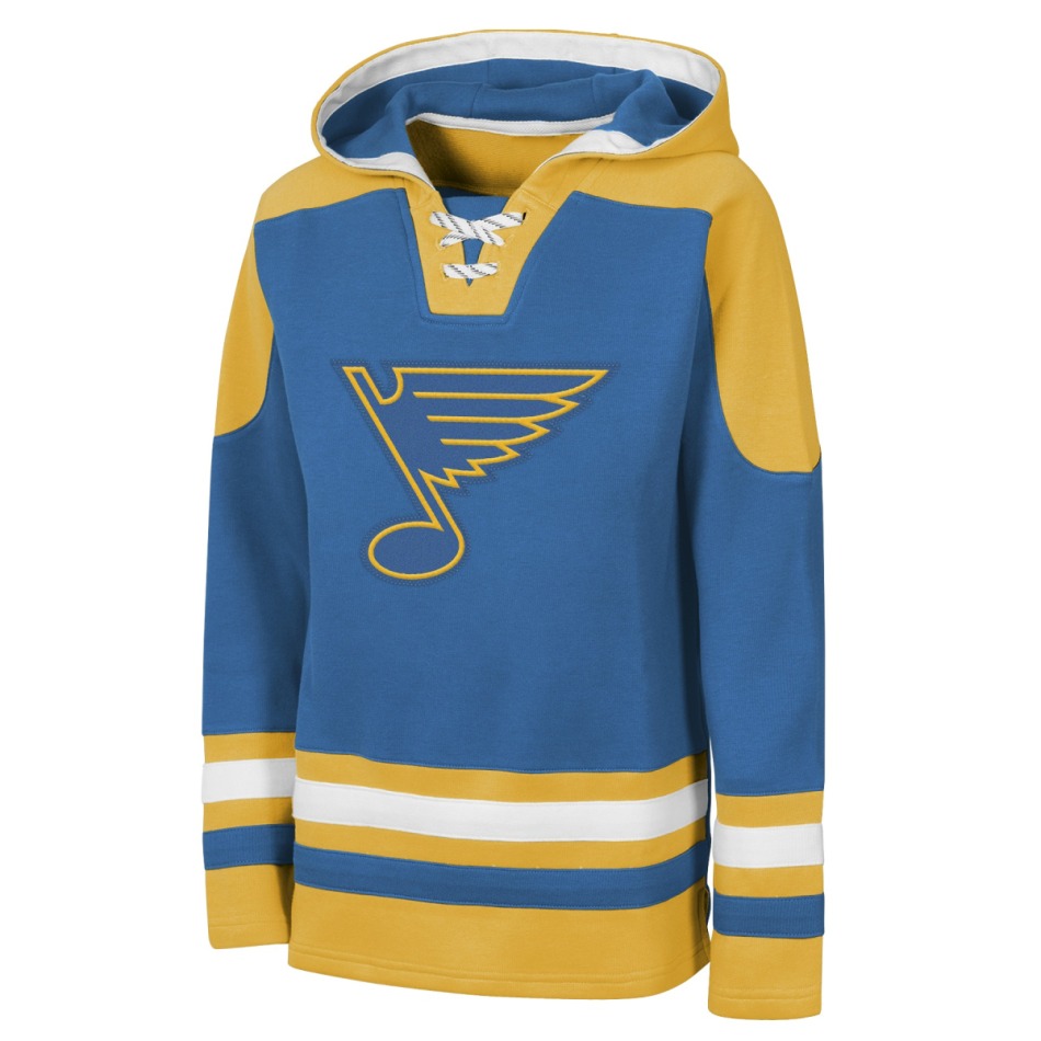St. Louis Blues dětská mikina s&nbsp;kapucí NHL Ageless Must Have – Home Pullover - St. Louis Blues dětské oblečení