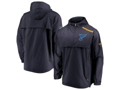 St. Louis Blues pánská bunda s&nbsp;kapucí Authentic Pro Rinkside Anorak 1/4-Zip