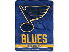 St. Louis Blues deka Plush Micro Throw Logo