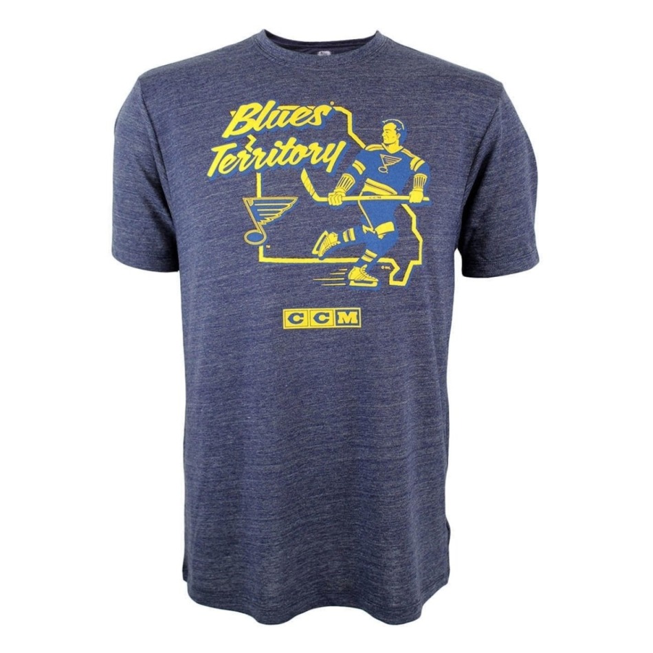 St. Louis Blues pánské tričko CCM Territorial - St. Louis Blues trička, polo trička, košile