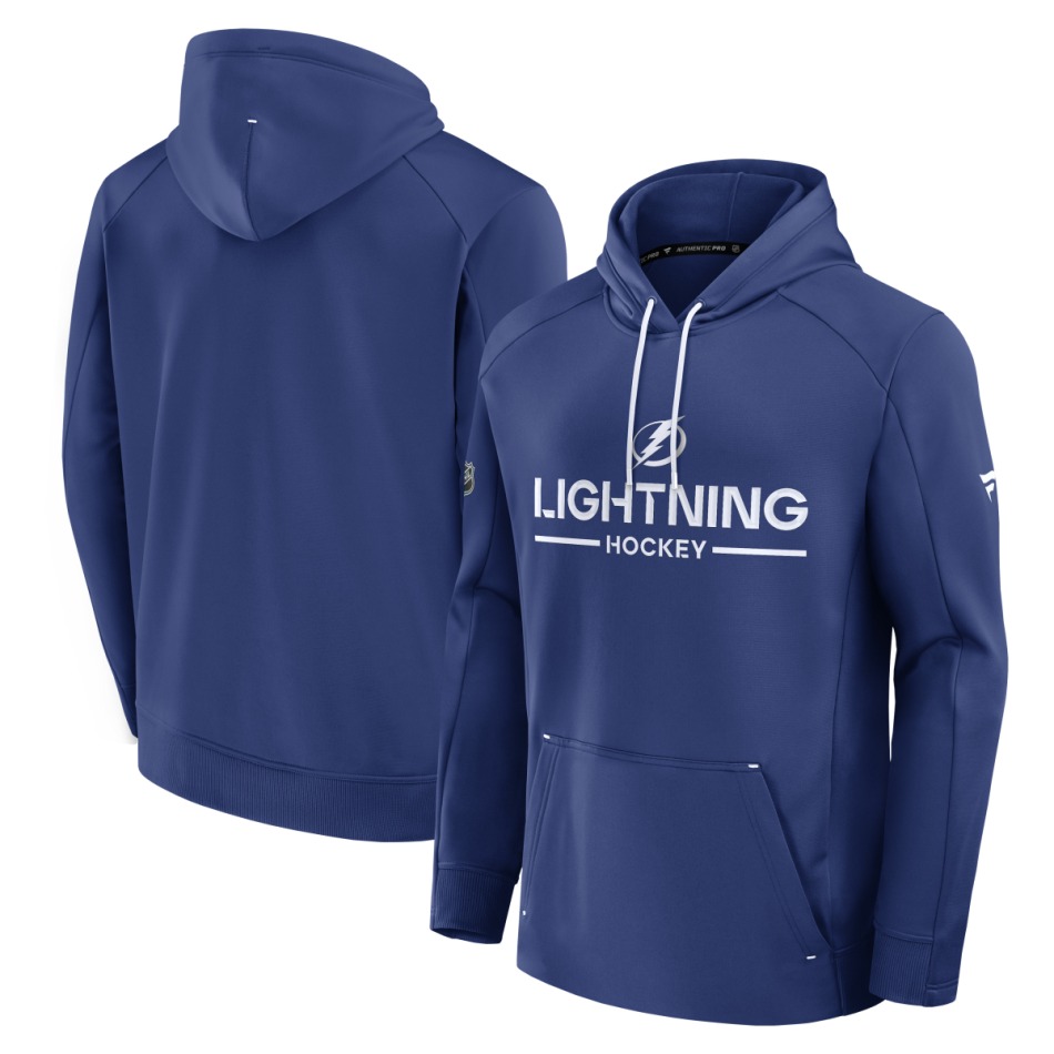 Tampa Bay Lightning pánská mikina s&nbsp;kapucí Authentic Pro Rink Poly Fleece POH - Tampa Bay Lightning mikiny, bundy, kalhoty