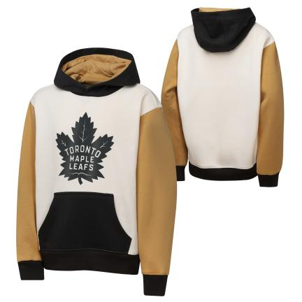 Toronto Maple Leafs dětská mikina s&nbsp;kapucí Color Blocked Flc Hd - Toronto Maple Leafs dětské oblečení