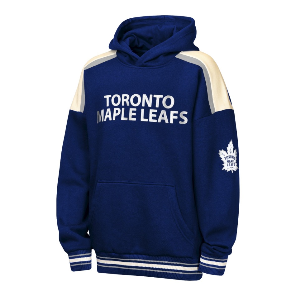 Toronto Maple Leafs dětská mikina s kapucí NHL Camaraderie Oversized Colorblock Fleece