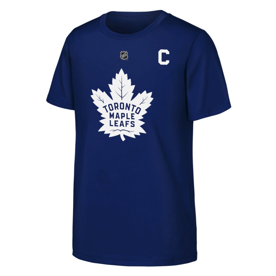 Toronto Maple Leafs dětské tričko Auston Matthews #34 NHL Flat Captains Name & Number Short Sleeve Cotton - Toronto Maple Leafs dětské oblečení