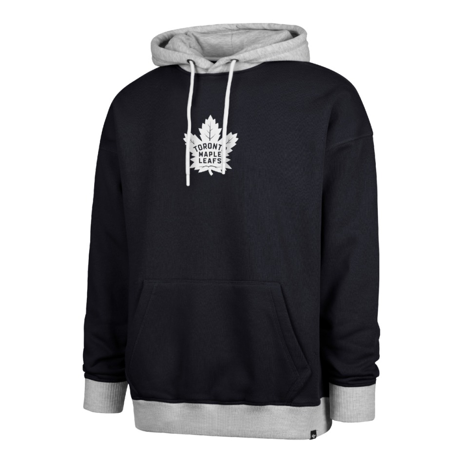 Toronto Maple Leafs pánská mikina s kapucí 47 Patch Drop Shoulder Hood black