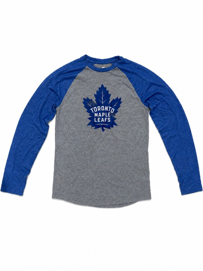Pánské tričko Toronto Maple Leafs NHL Triblend Long Sleeve Shirt - Toronto Maple Leafs trička, polo trička, košile