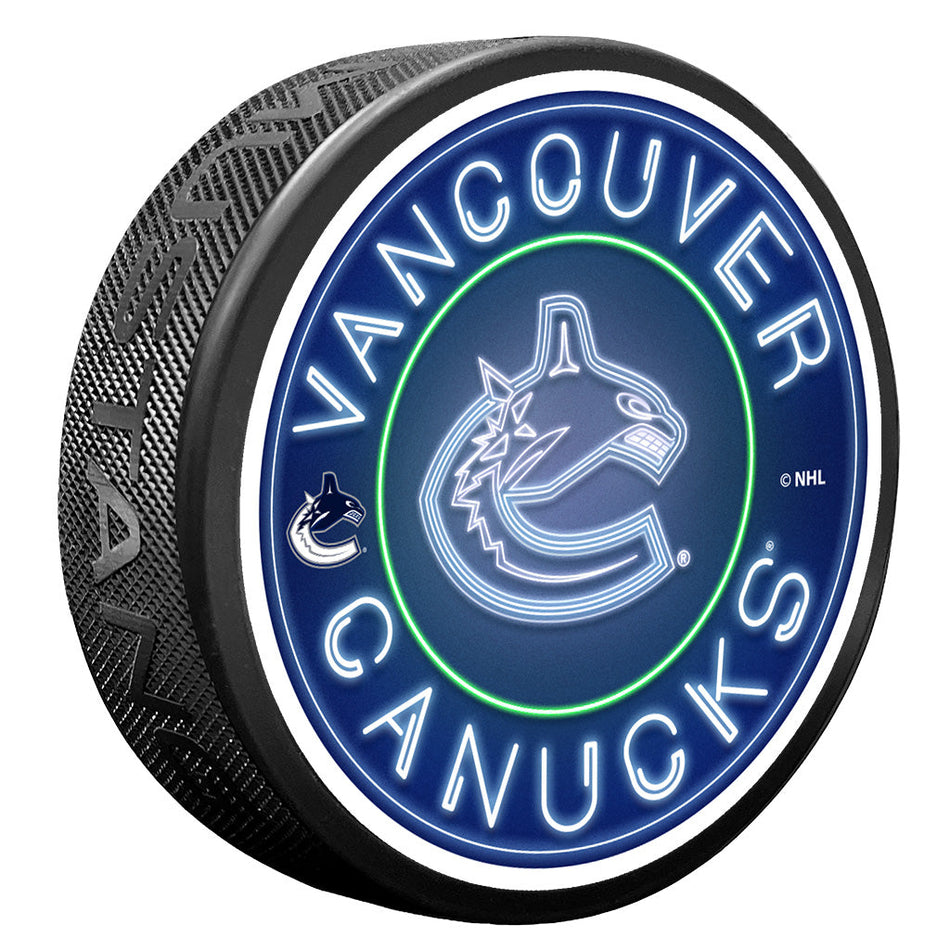 Vancouver Canucks puk Neon - Vancouver Canucks hokejové vybavení