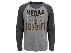 Vegas Golden Knights dětské tričko s&nbsp;dlouhým rukávem Cross Stick Ls Triblend Raglan