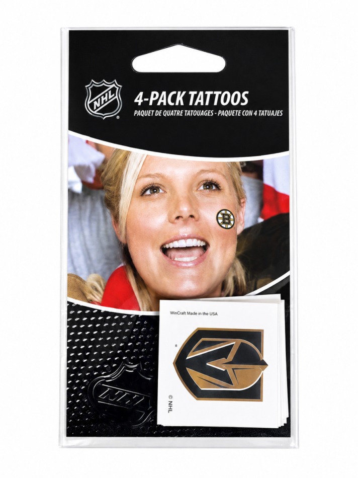 Tetování Vegas Golden Knights NHL 4 Pack Tattoo
