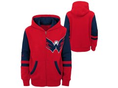 Washington Capitals dětská mikina s&nbsp;kapucí faceoff colorblocked fleece full-zip