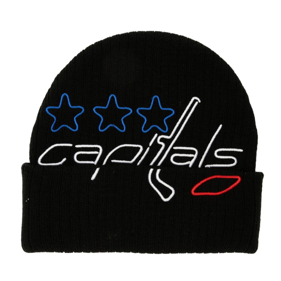 Washington Capitals zimní čepice Line Light Knit black - Washington Capitals kšiltovky, čepice, rukavice
