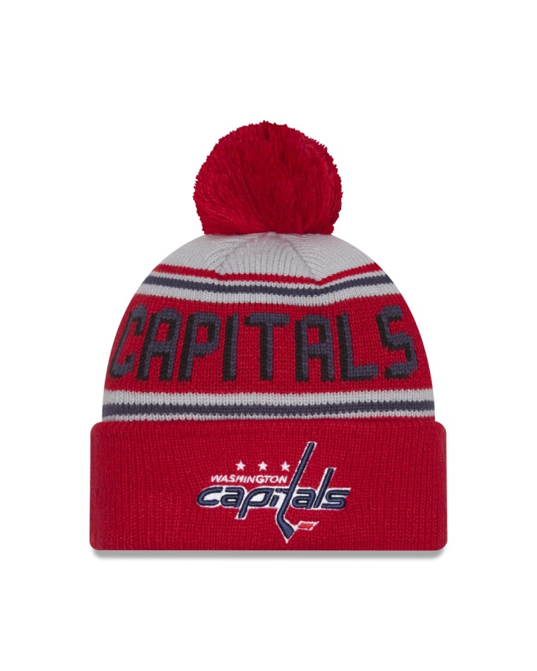 Washington Capitals čepice baseballová kšiltovka NHL Pom Wordmark - Washington Capitals kšiltovky, čepice, rukavice