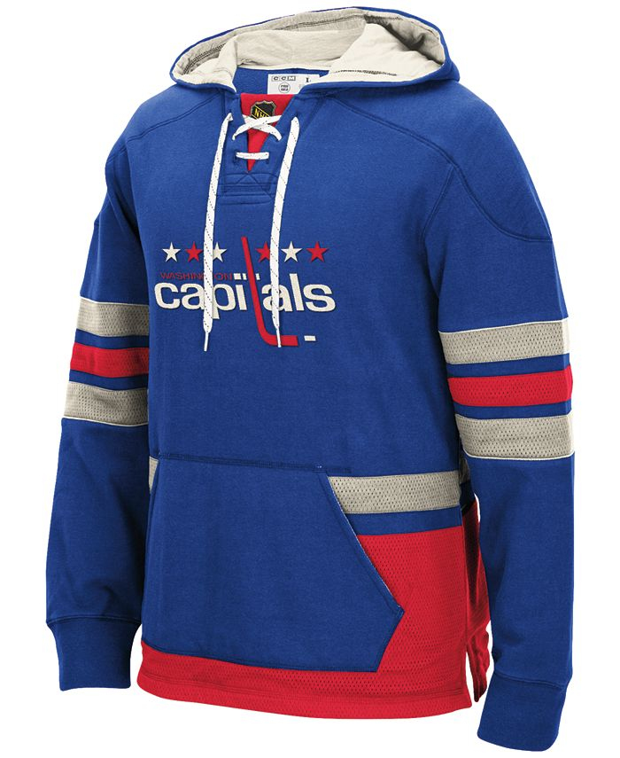Washington Capitals pánská mikina s&nbsp;kapucí 2017 CCM Jersey Pullover Hoodie blue - Washington Capitals mikiny, bundy, kalhoty