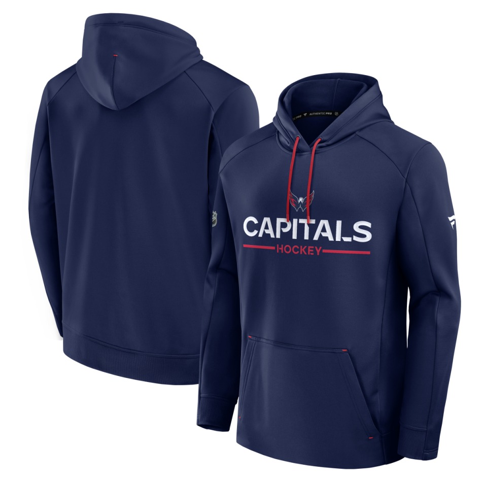 Washington Capitals pánská mikina s&nbsp;kapucí Authentic Pro Rink Poly Fleece POH - Washington Capitals mikiny, bundy, kalhoty