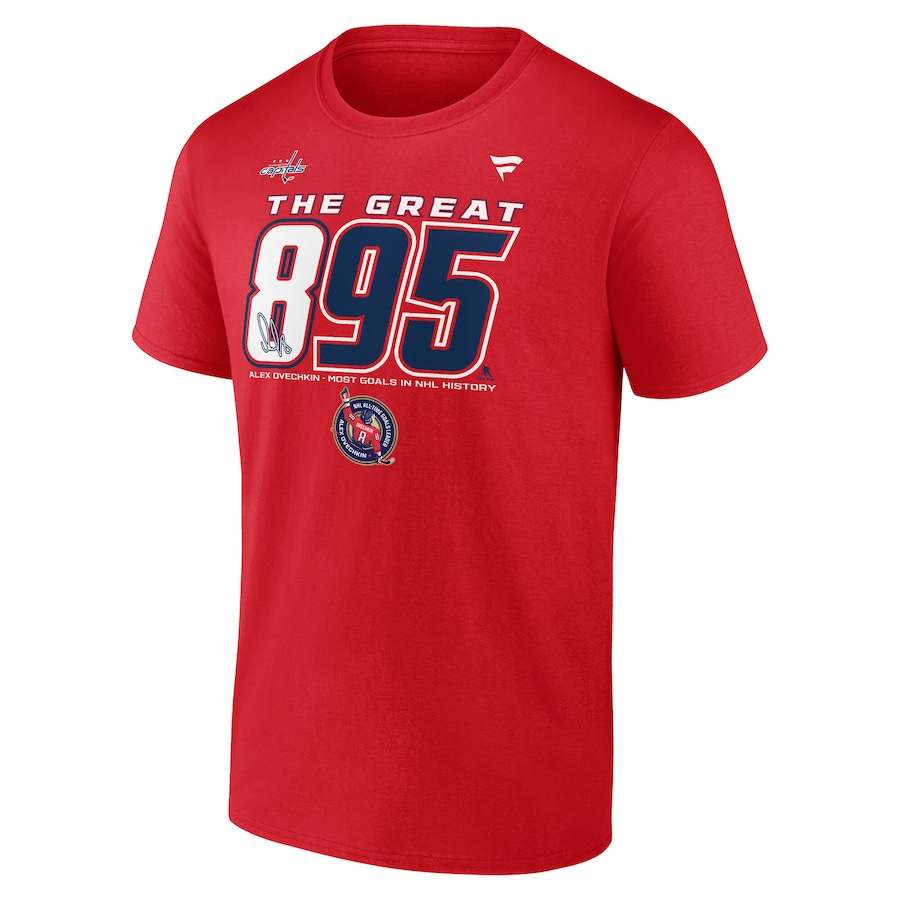 Washington Capitals pánské tričko Alex Ovechkin #8 The GR8 Chase Scorer 895 red
