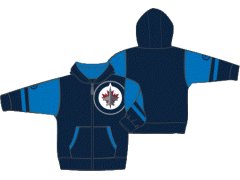 Winnipeg Jets dětská mikina s&nbsp;kapucí Faceoff Colorblocked Fleece Full-Zip