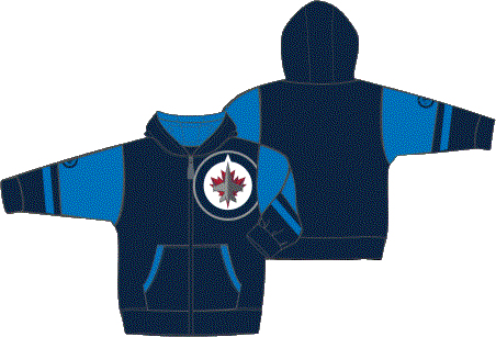 Winnipeg Jets dětská mikina s&nbsp;kapucí Faceoff Colorblocked Fleece Full-Zip - Winnipeg Jets dětské oblečení
