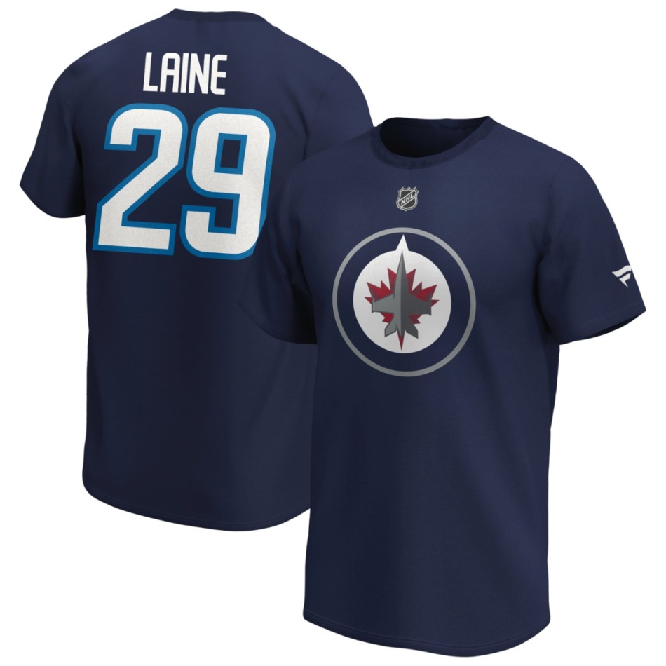 Winnipeg Jets pánské tričko Patrik Laine #29 Iconic Name & Number Graphic - Winnipeg Jets trička, polo trička, košile